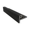 NewTechWood HKC co-extrusie eindprofiel castellation t.b.v. wand bekleding, 7 x 5 x 300 cm, Ebony zw