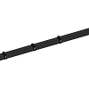 Hillfence metalen hoekpaal, inclusief aansluitingset en afdekkap, 6 x 6 x 160 cm, zwart.