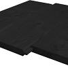 Douglas geschaafd blokhutprofiel 2,8 x 19,5 x 400 cm, zwart gespoten.