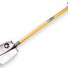 Steekbats ATLAS DIAMANT 1/4 000 gehard, gepolijst met ronde opstap, FIBERGLAS schopsteel 95cm