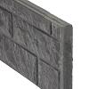 Betonplaat Rotsmotief 4,8 x 36 x 184 cm, antraciet ongecoat