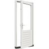 Stapeldorpeldeur meranti rechtsdraaiend 930x2169+ kozijn 1038x2263mm Wit (incl. DTS en deurbeslag)