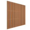 Thermovision Ayous geschaafd latten scherm, recht horizontaal/verticaal, 180 x 180 cm.