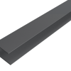 Alu WEO Essential Gardenwall F-profiel Dark Grey 35x45mm L-300 cm RAL7022