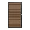 NewTechWood co-extrusie composiet deur in aluminium frame, horizontaal triple, 100 x 195 cm, Teak.