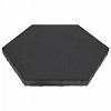 Soft Comfort Zeskant 60x60x4cm Nero