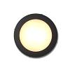 Pavia | cirkel zwart grondspot | warmwit | 1,2 watt | OutdoorPro+ | 12 volt