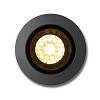 Peral | rond zwart grondspot | warmwit | 2 watt | OutdoorPro+ | 12 volt