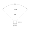 Peral | rond zwart grondspot | warmwit | 2 watt | OutdoorPro+ | 12 volt