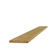 Grenen geschaafde plank 1,5 x 14,0 x 300 cm, groen geïmpregneerd.