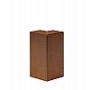 Hoekstuk voor U-profiel corten ongelijkzijdig 6cm 10x10cm