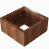 Bloembak corten Module+ 180x180x28 cm