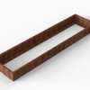 Bloembak corten Module+ 240x240x56 cm