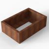 Bloembak corten Module+ 60x270x56 cm