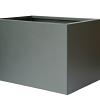 Bloembak vlak - ANTRACIET 120x120x60