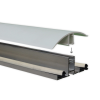 Vario aluminium tussenprofiel incl. pvc kliklijst - 2 mtr