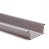 Bakgoot grijs 140mm L=4mtr