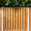 Betonpaal glad met diamantkop 10 x 10 x 280 cm, grijs ongecoat, tussenpaal.