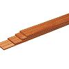 Plank hardhout Keruing v-groef 1.6x14.5x400cm
