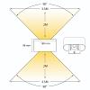 Corvo | wandlamp | ovaal zwart | up & down | warmwit | dimbaar | OutdoorPro+ | 12 volt