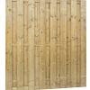 Jumboscherm geschaafd vuren 18-planks 15 mm, 180 x 200 cm, recht verticaal.