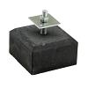 Betonpoer 18 x 18 x 10 cm, met verstelbare plaat, antraciet. M20