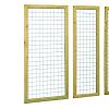 Grenen betonijzertrellis met maas 7,5 x 7,5 cm, in raamwerk 4,4 x 6,8 cm, 90 x 180 cm, groen geïmpre