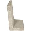 L-element 60x40x34 cm (bxdxh) grijs