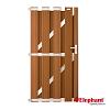 Composiet deur Design bruin 90x180cm (incl. deurbeslag)