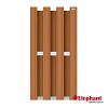 Composiet schuttingscherm Design bruin 90x180cm