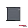 Modular composiet deur Rock grey/ antra 90x91cm (incl. poortbeslag)