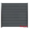 Modular composiet schuttingscherm Rock Grey/ antra 180x174cm