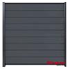 Modular composiet schuttingscherm Rock Grey/ antra 180x195cm
