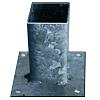 Paalhouder met plaat 91x91x150 2mm vuurverzinkt