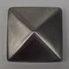 Paalornament roestvrij staal piramide 91x91mm