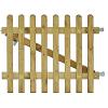 Excellent poort inclusief klinkset, 100 x 80 cm, groen geïmpregneerd