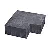 Schellevis hoekstuk traptreden 90° binnen Antraciet 37x15 cm