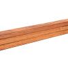 Paal hardhout Azobe geschaafd V groef S 6.5x6.5x300 cm