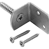 L-beslag RVS los - 35x30mm dikte 2mm - zonder bevestigingsschroeven