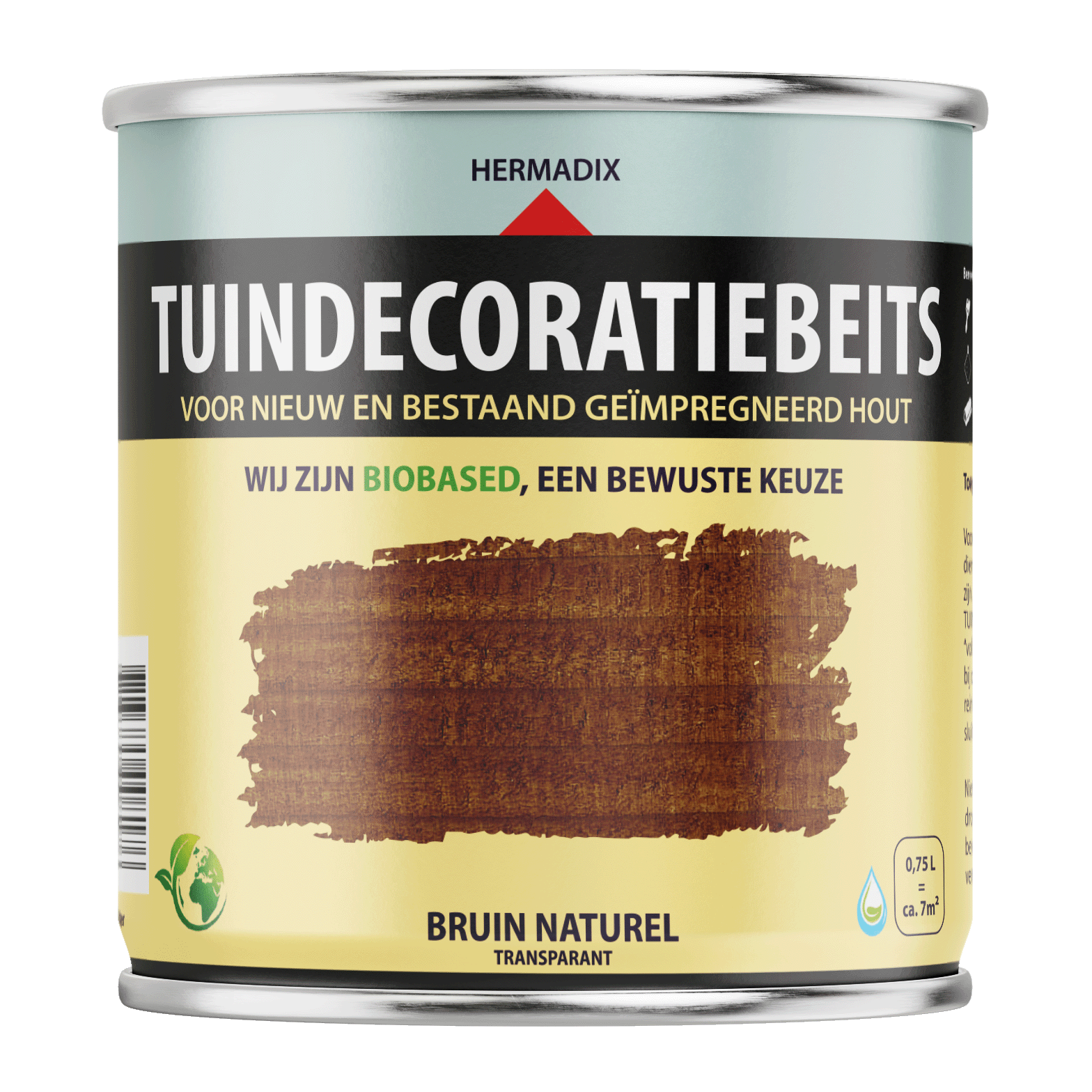 tuindecoratiebeits bruin naturel 750ml front klein 