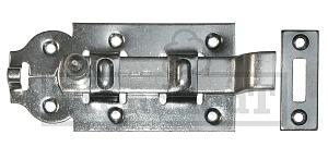 Rolschuif met bocht 120x55x2mm, verzinkt