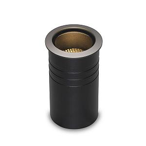 Beira | grondspot | rond zwart | warmwit | OutdoorPro+ | 12 vol