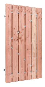 Douglas fijnbezaagde plankendeur op verstelbaar stalen frame, 15 mm, 100 x 190 cm, onbehandeld.