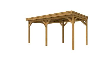 Douglasvision DHZ buitenverblijf 530 x 300 cm, groen geïmpregneerd.