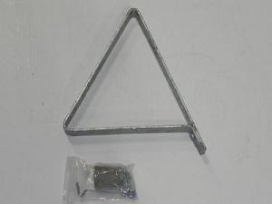 Deurvanger met buffer en windhaak - 240x170x38mm