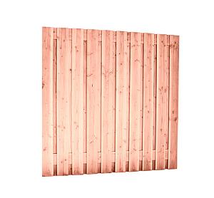 Douglas geschaafd plankenscherm 21-planks 16 mm 180 x 180 cm, onbehandeld, betonsysteem