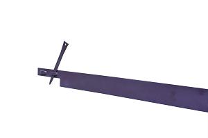 COL-MET bruin 2mm, 225x10.2 cm Incl. pennen