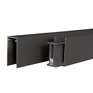 Mix&Match boven- en onderregel antraciet gepoedercoat 2x2,5x180cm