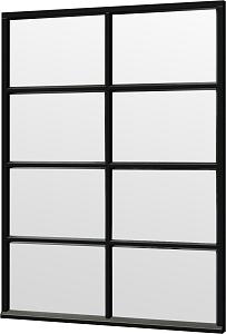 Steel Look raam zwart 1630x2200mm module B-04