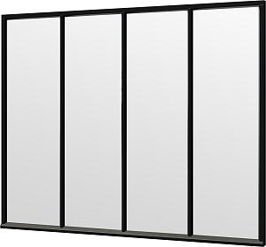 Steel Look raam zwart 2760x2200mm module C-01
